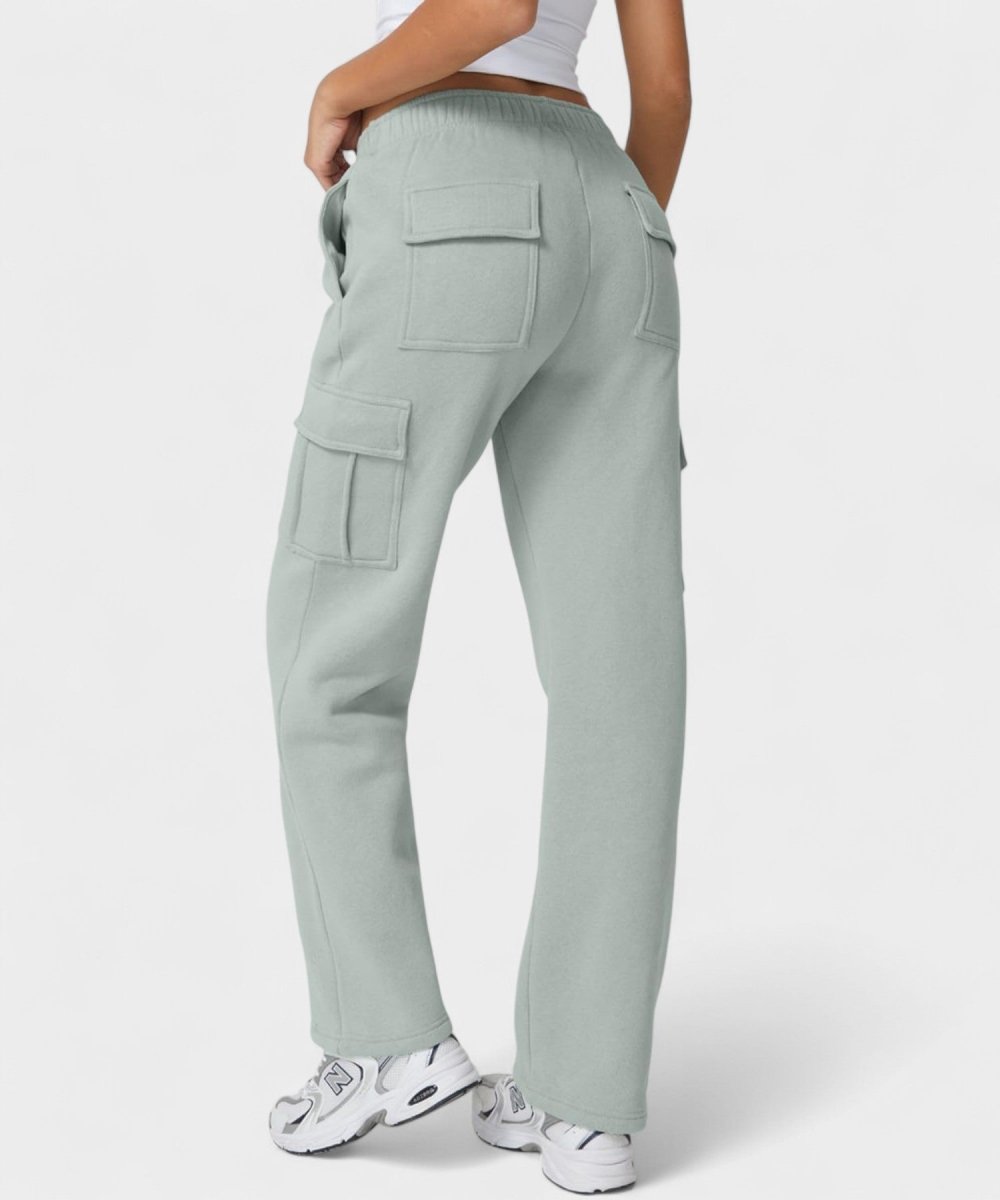 Alana | High - Waist Fleece Cargo Sweatpants