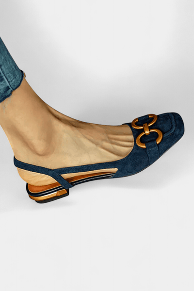 Alma | Square - Toe Slingback Loafers