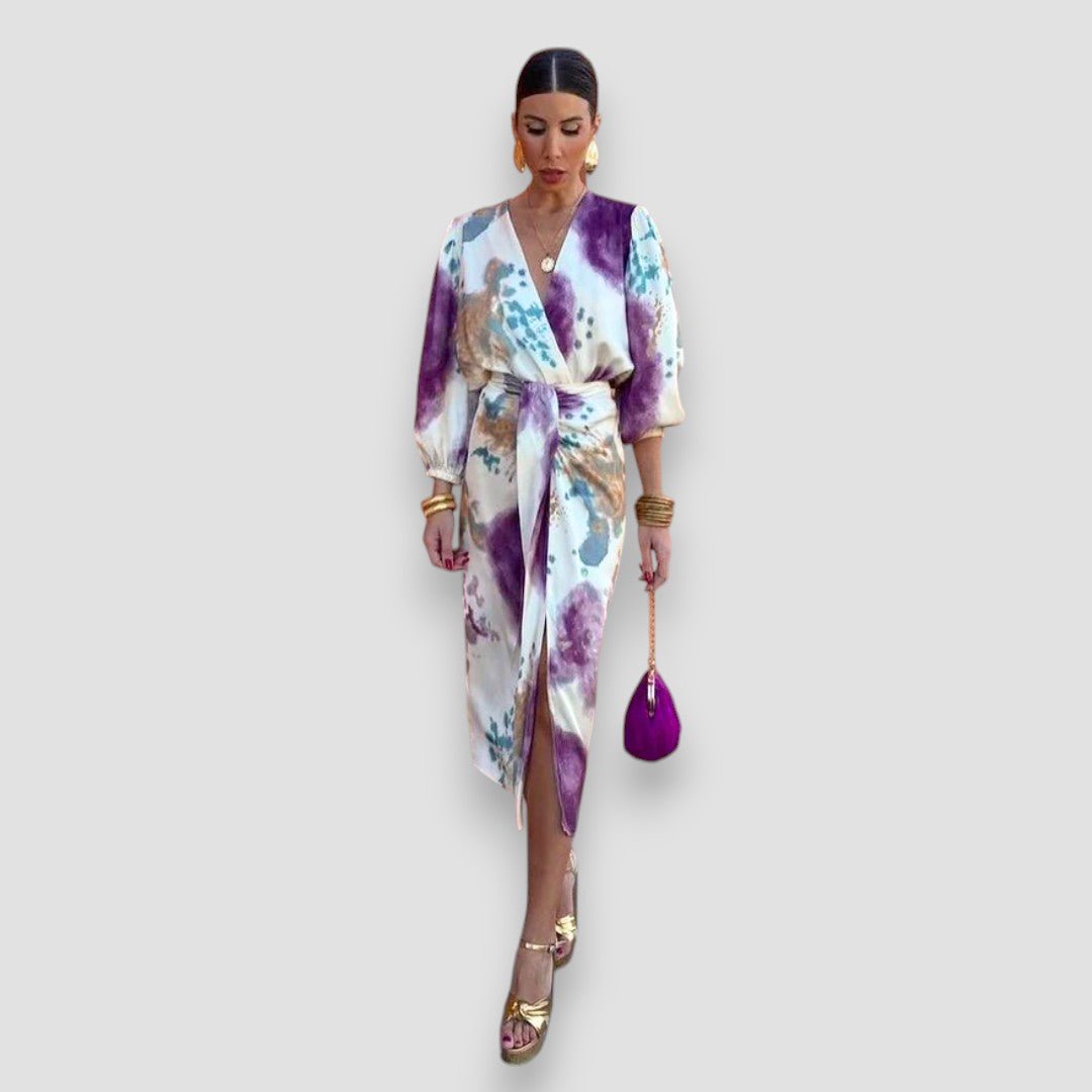 Amara | Elegant V - Neck Dress