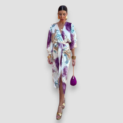 Amara | Elegant V - Neck Dress