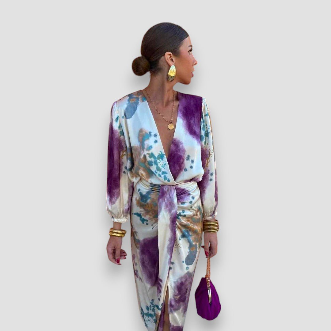 Amara | Elegant V - Neck Dress