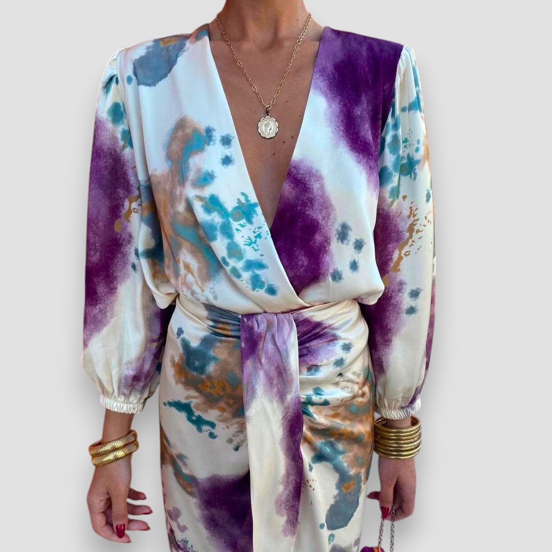 Amara | Elegant V - Neck Dress