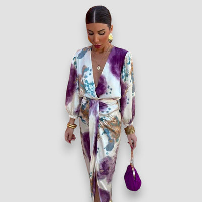 Amara | Elegant V - Neck Dress