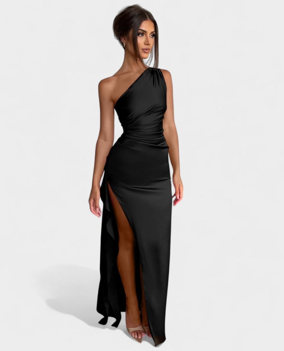 Amara | One - Shoulder Draped Maxi Dress
