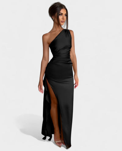 Amara | One - Shoulder Draped Maxi Dress