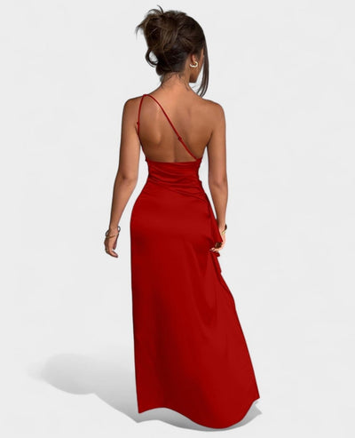 Amara | One - Shoulder Draped Maxi Dress