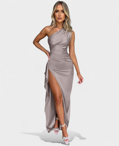 Amara | One - Shoulder Draped Maxi Dress