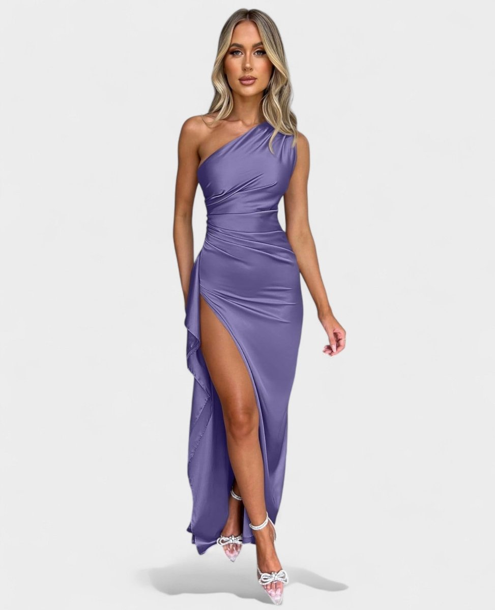 Amara | One - Shoulder Draped Maxi Dress