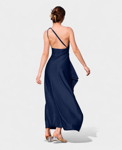 Amara | One - Shoulder Draped Maxi Dress