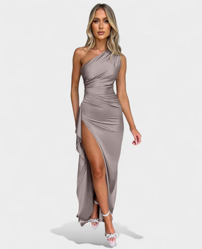 Amara | One - Shoulder Draped Maxi Dress