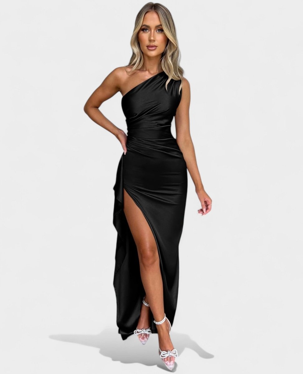 Amara | One - Shoulder Draped Maxi Dress