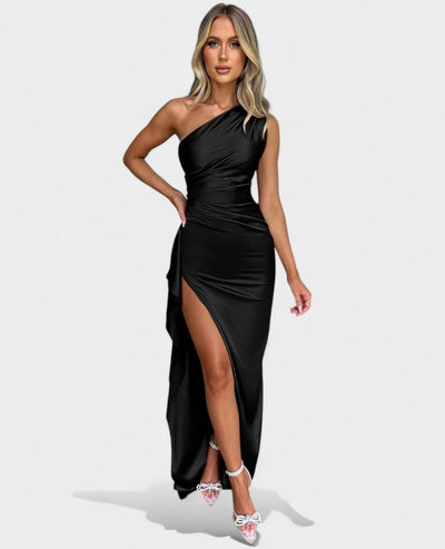 Amara | One - Shoulder Draped Maxi Dress