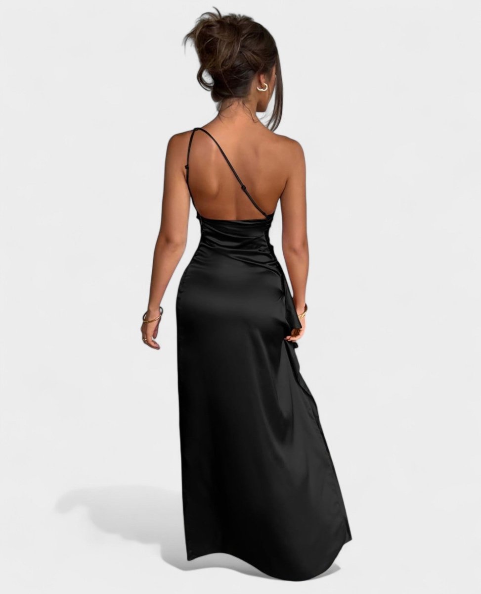 Amara | One - Shoulder Draped Maxi Dress