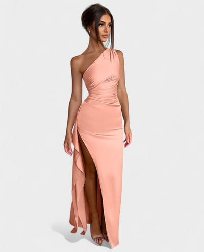 Amara | One - Shoulder Draped Maxi Dress