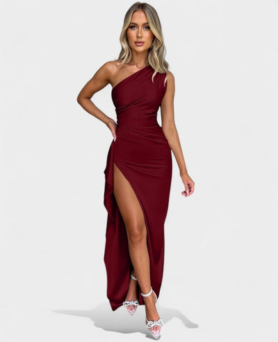 Amara | One - Shoulder Draped Maxi Dress