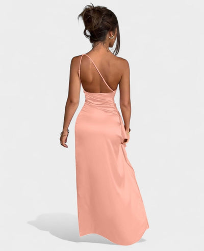 Amara | One - Shoulder Draped Maxi Dress