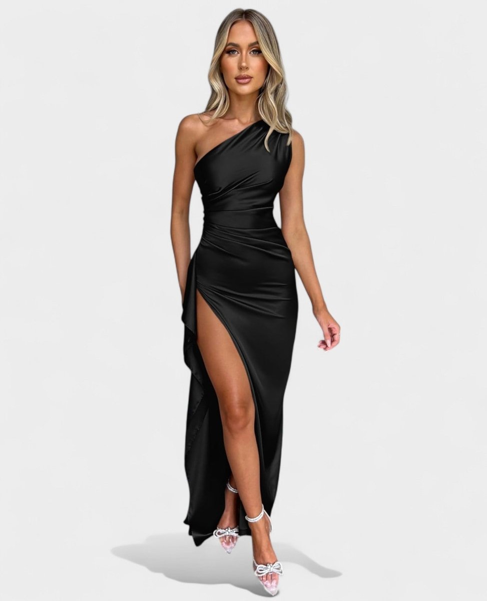 Amara | One - Shoulder Draped Maxi Dress