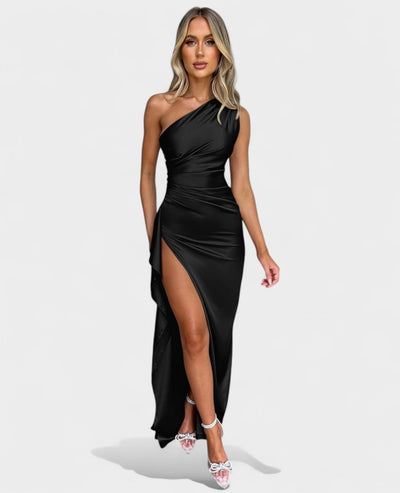Amara | One - Shoulder Draped Maxi Dress