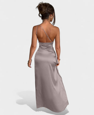 Amara | One - Shoulder Draped Maxi Dress