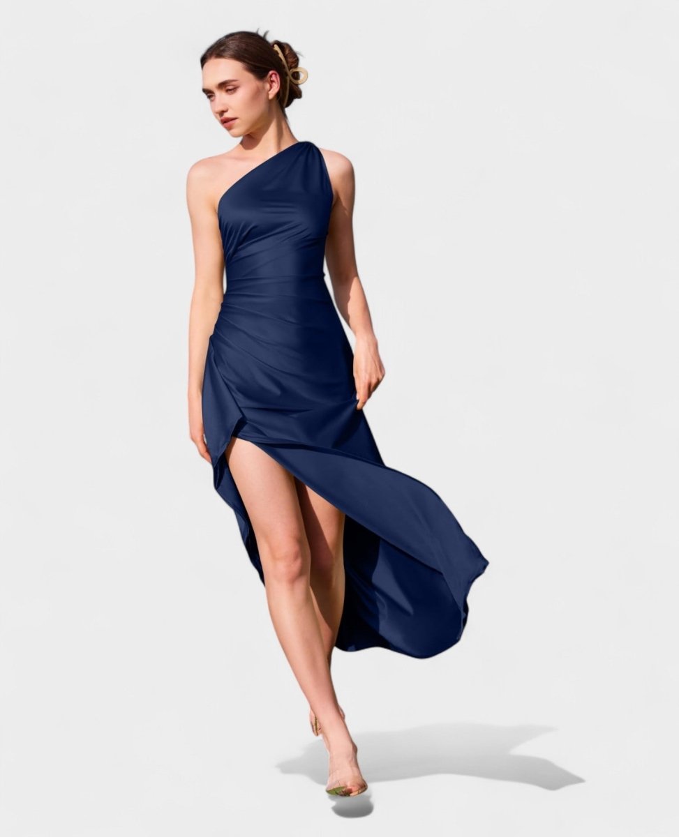 Amara | One - Shoulder Draped Maxi Dress
