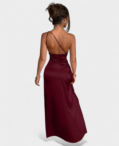 Amara | One - Shoulder Draped Maxi Dress