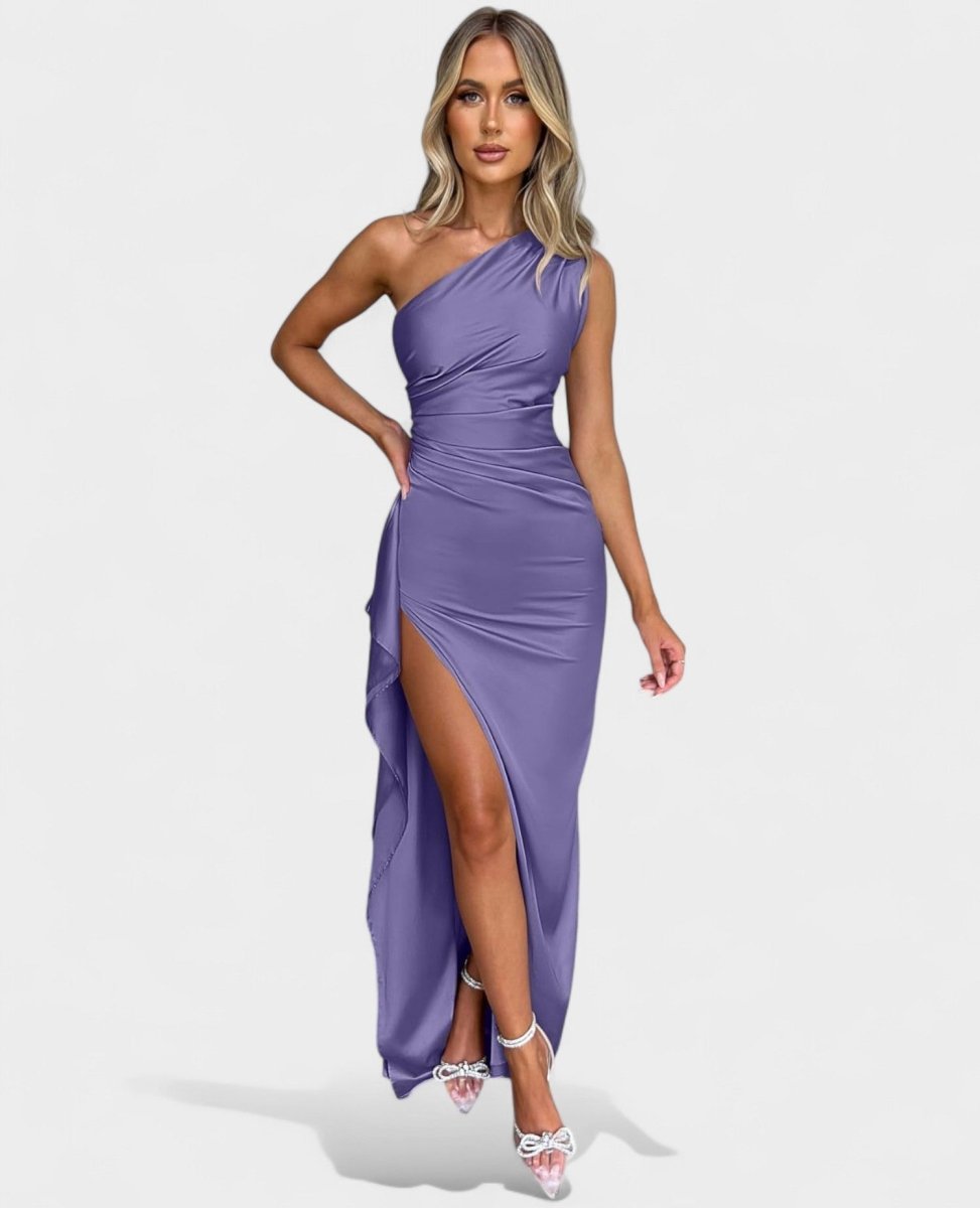 Amara | One - Shoulder Draped Maxi Dress