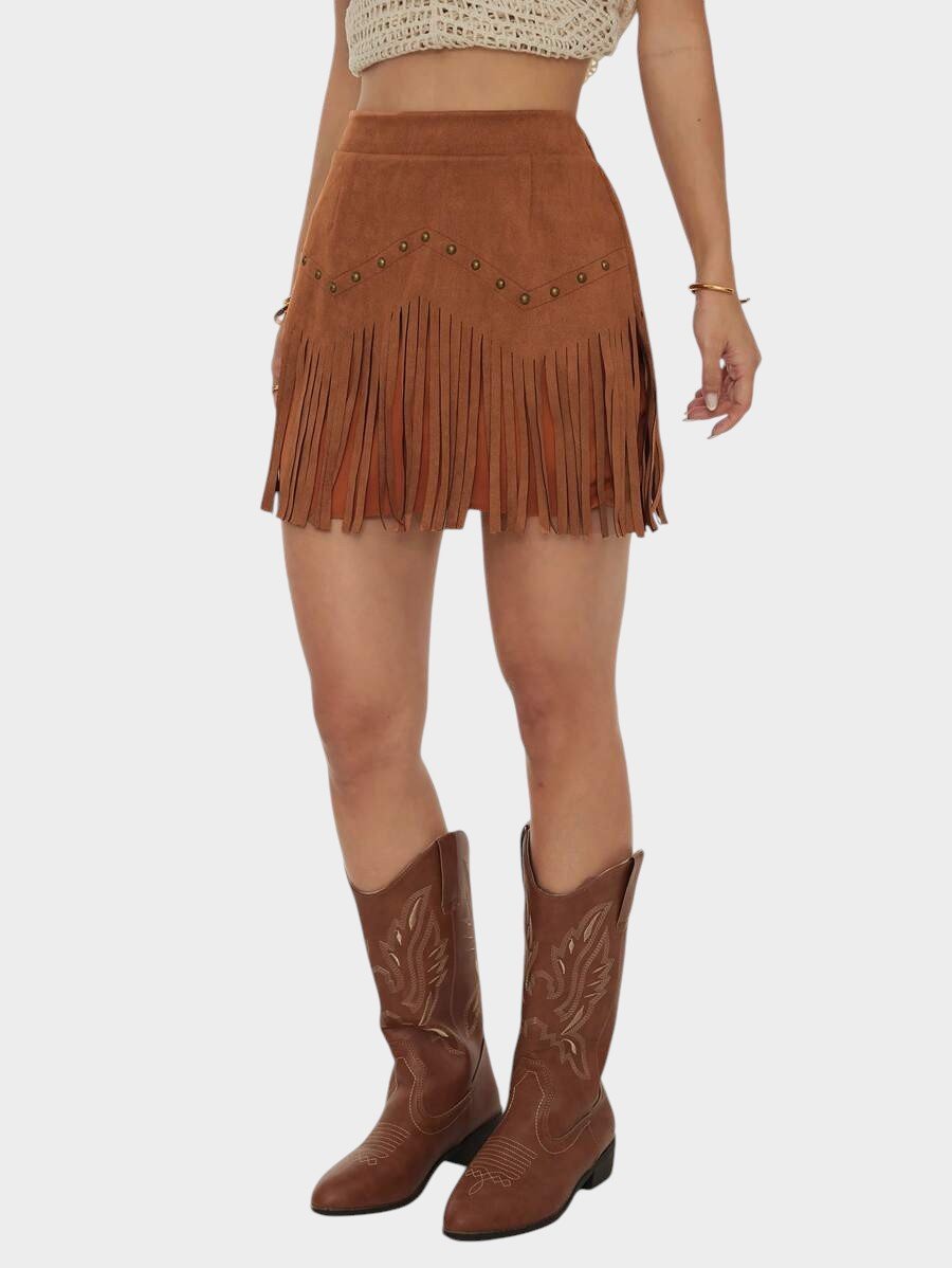 Amélie | Tassel - Detail Woven Skirt