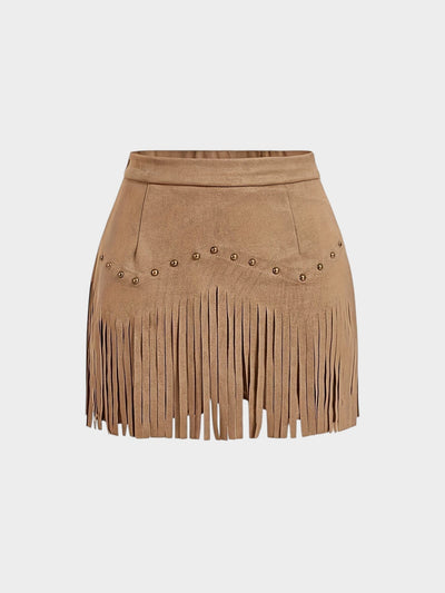 Amélie | Tassel-Detail Woven Skirt