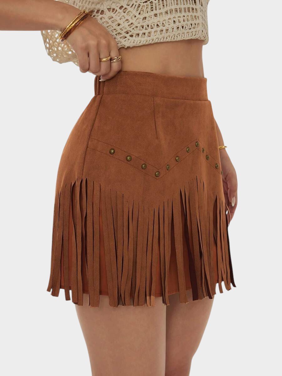 Amélie | Tassel - Detail Woven Skirt
