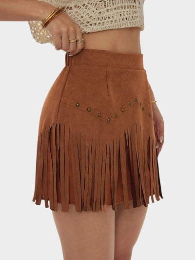 Amélie | Tassel - Detail Woven Skirt