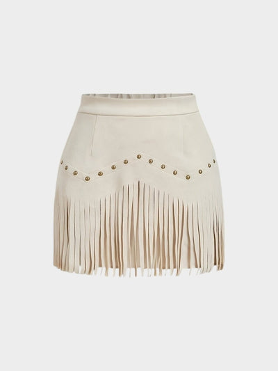 Amélie | Tassel - Detail Woven Skirt
