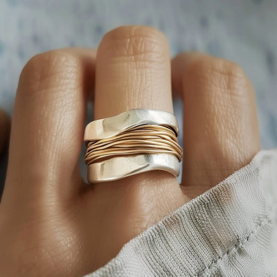 ANNA | SILVER - GOLD RING