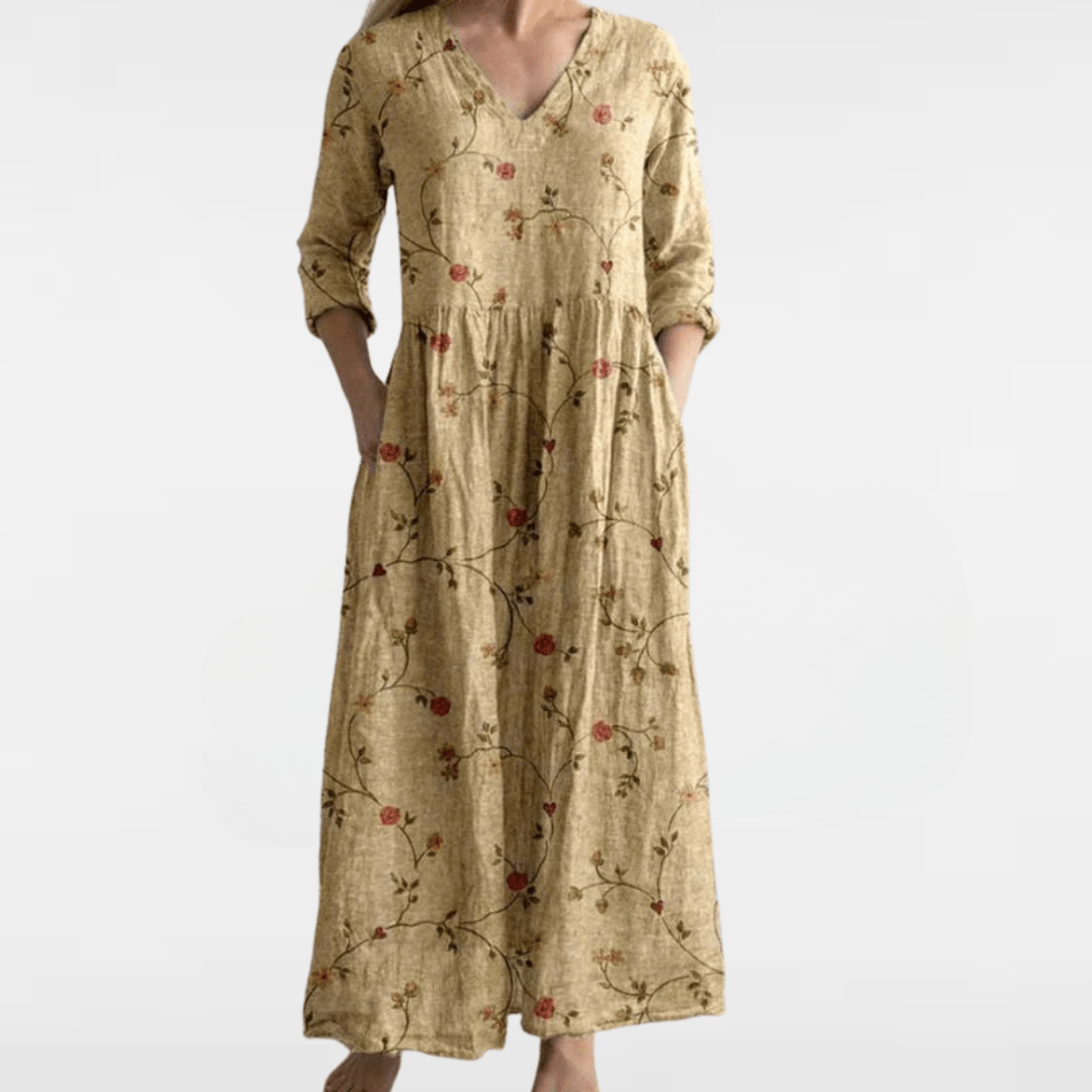 ANNE | LONG FLORAL MAXI DRESS
