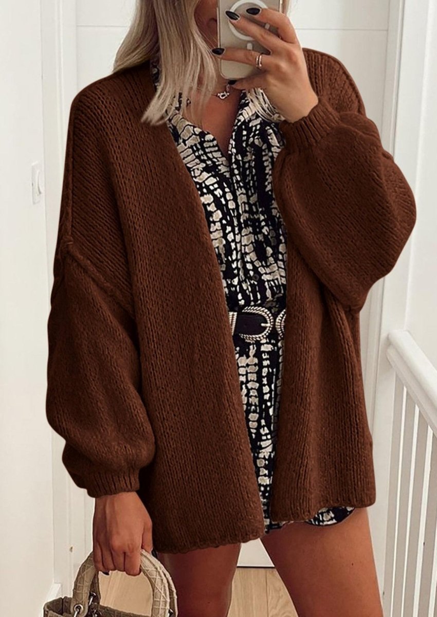 Aria | Oversized Knit Cardigan Sweater