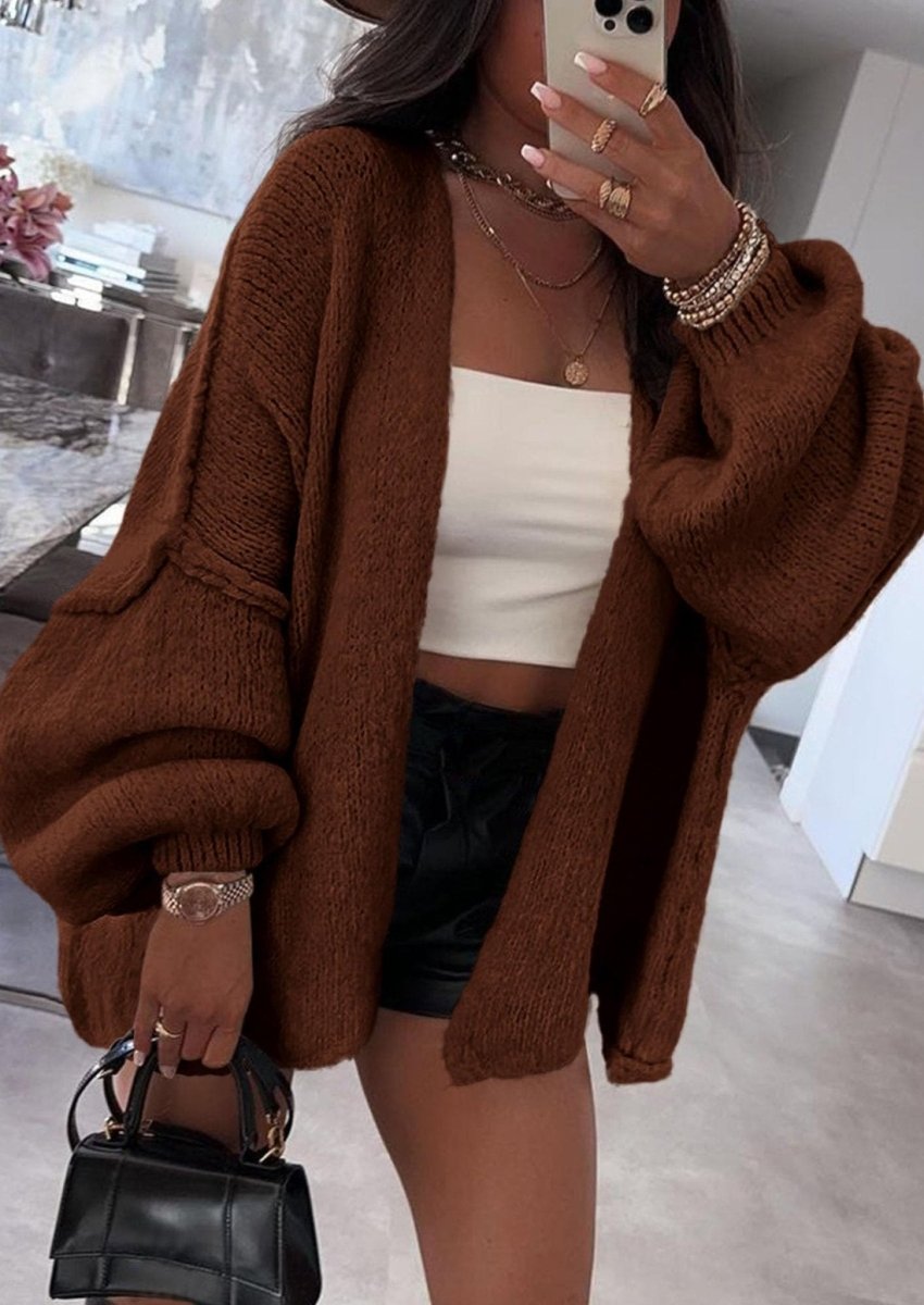 Aria | Oversized Knit Cardigan Sweater