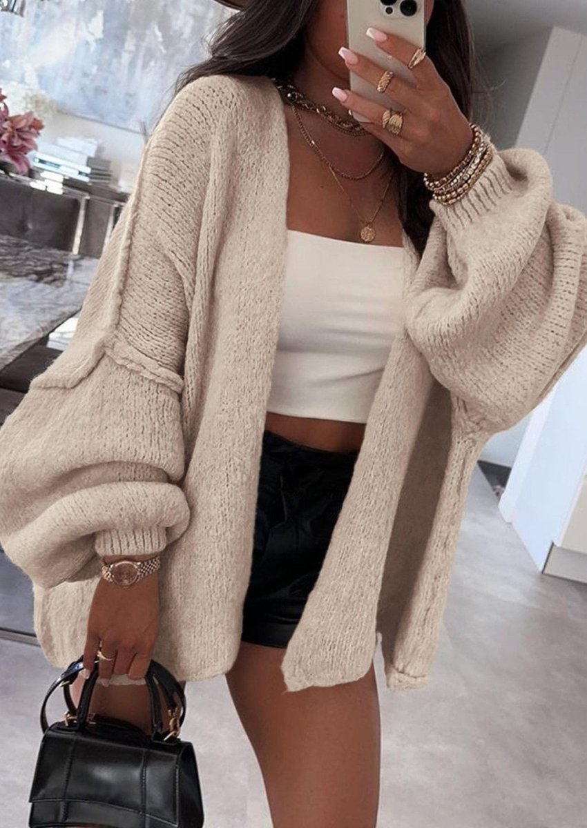 Aria | Oversized Knit Cardigan Sweater