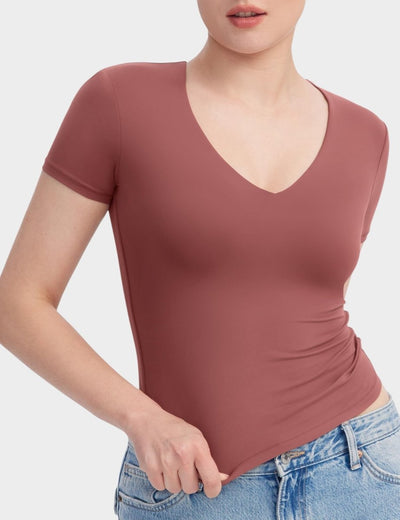 Aria | Second - Skin V - Neck Top