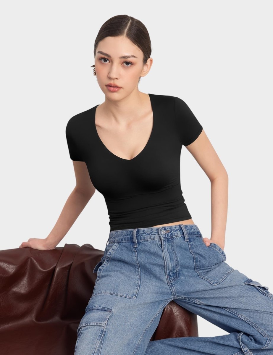 Aria | Second - Skin V - Neck Top