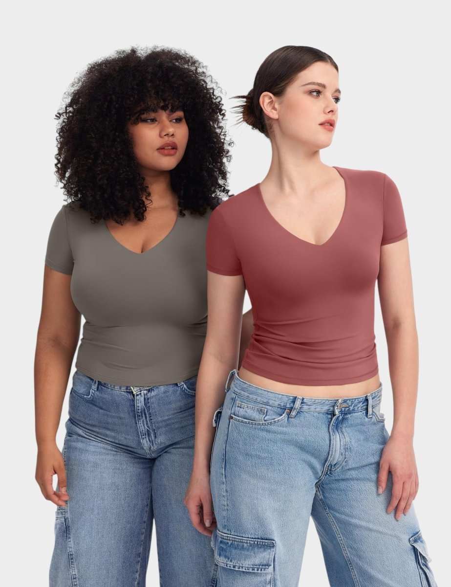 Aria | Second - Skin V - Neck Top