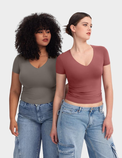 Aria | Second - Skin V - Neck Top