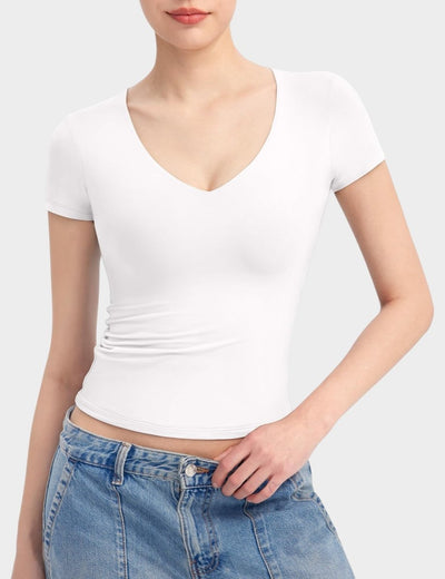 Aria | Second - Skin V - Neck Top