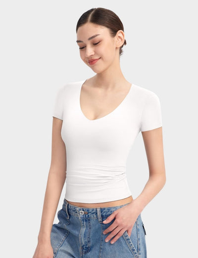 Aria | Second - Skin V - Neck Top