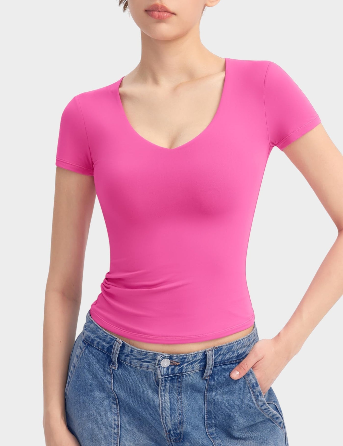 Aria | Second-Skin V-Neck Top