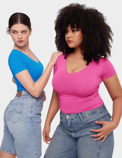 Aria | Second - Skin V - Neck Top