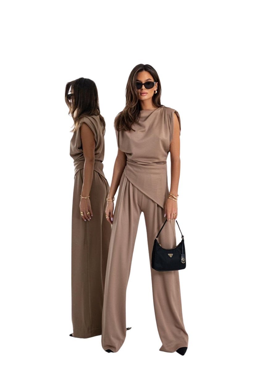 Arianna | Light Brown Cozy Two Piece Set