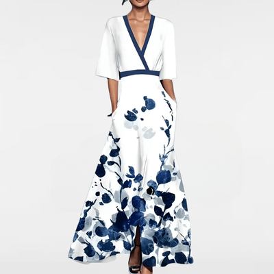 AVA™ | ELEGANT FLORAL DRESS