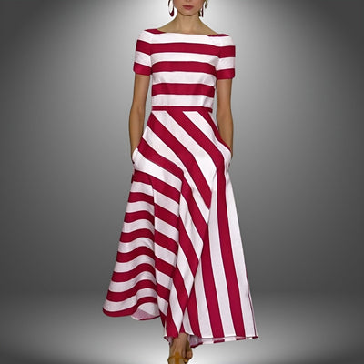 BELLA | CLASSIC STRIPED MAXI DRESS