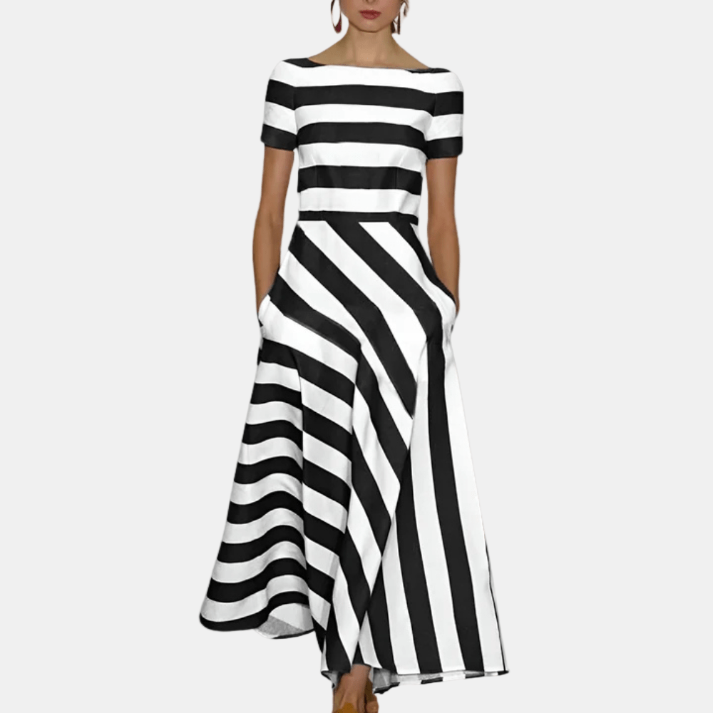 BELLA | CLASSIC STRIPED MAXI DRESS