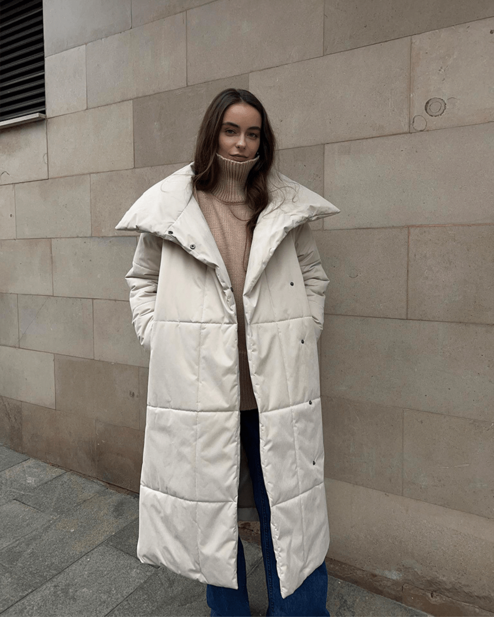 Belted Long Down Jacket