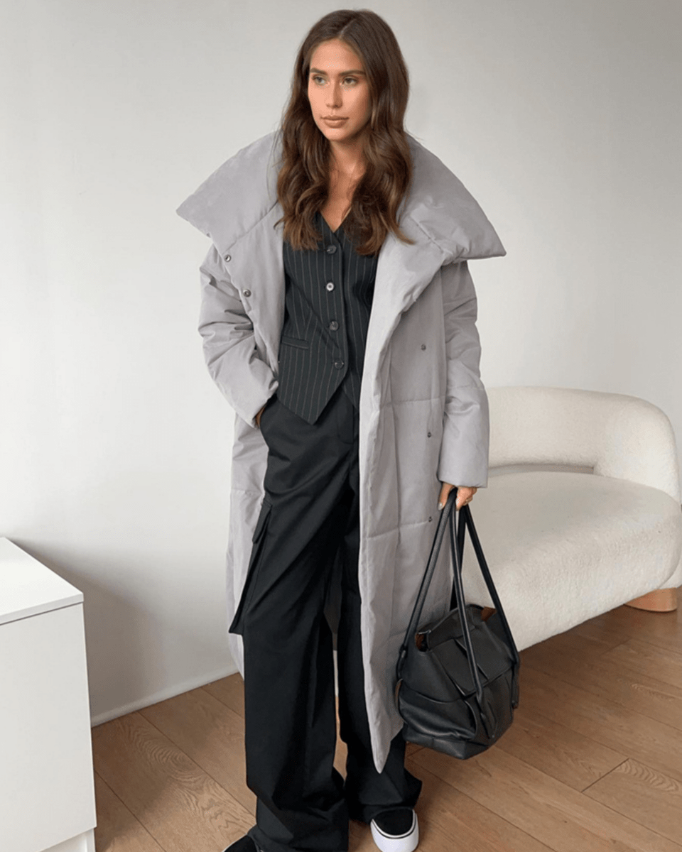 Belted Long Down Jacket